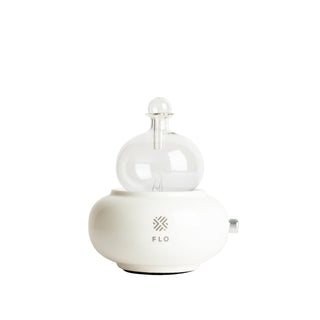 Sphere Glass Chamber with White Ceramic Base.