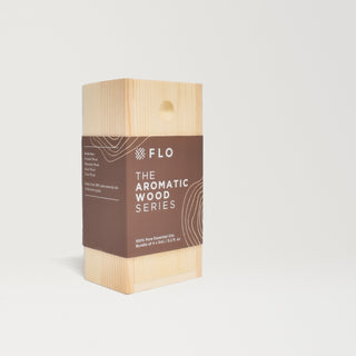 Wooden box for the Aromatic Wood Series.