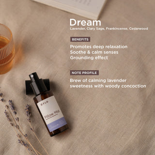 Dream promotes deep relaxation, soothe and calm the senses with its brew of calming Lavender and woods.