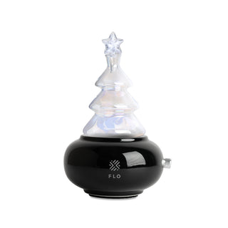 Aurora Xmas Tree Glass Chamber with Black Ceramic Base.