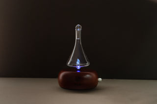 Alpine Glass Chamber with Cherry Wood Base.