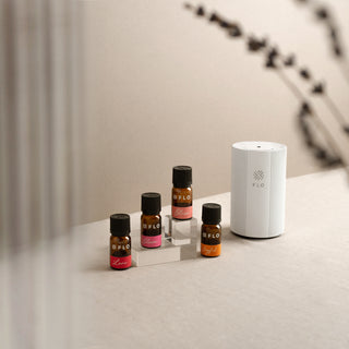 Velvet White Diffuser Go with the Blessings Essential Oil Collection.