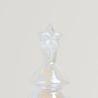 Clear Star Xmas Tree Glass Chamber Cap.