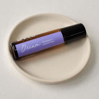 10ml Dream Essential Oil Roll-On with cap on.