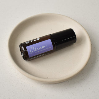 5ml Dream Essential Oil Roll-On with cap on.