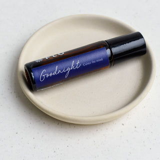 10ml Goodnight Essential Oil Roll-On with cap on.